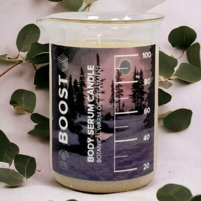 Fragrantly Winter Boost body serum candle